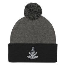 Load image into Gallery viewer, Masonic PM Pom-Pom Beanie