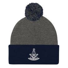 Load image into Gallery viewer, Masonic PM Pom-Pom Beanie