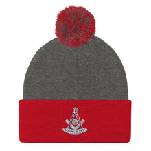 Load image into Gallery viewer, Masonic PM Pom-Pom Beanie