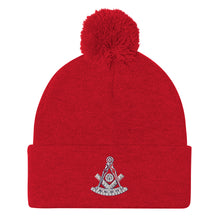 Load image into Gallery viewer, Masonic PM Pom-Pom Beanie